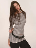 Contrast Striped Top & Pants Set