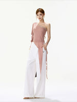 Rose One-Shoulder Top