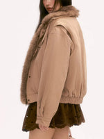 Light Brown Vintage Collar Jacket