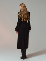 Merino Hourglass Double-Faced Wool Long Coat