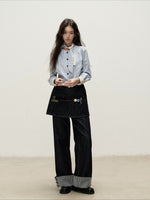 Detachable Apron Cuff Jeans