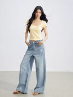 U-Neck Slim Basic Tee