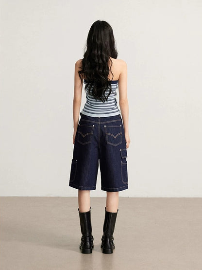 Striped Knit Tube Top