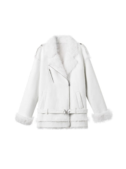 Polar Eco Faux Leather Fur Jacket