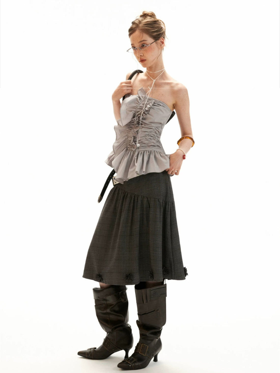 Bustier Cami Flared Top