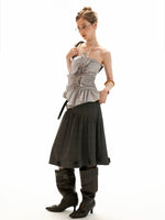 Bustier Cami Flared Top