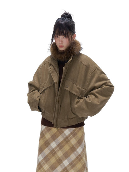 Wool-Cotton Lined Utility Jacket