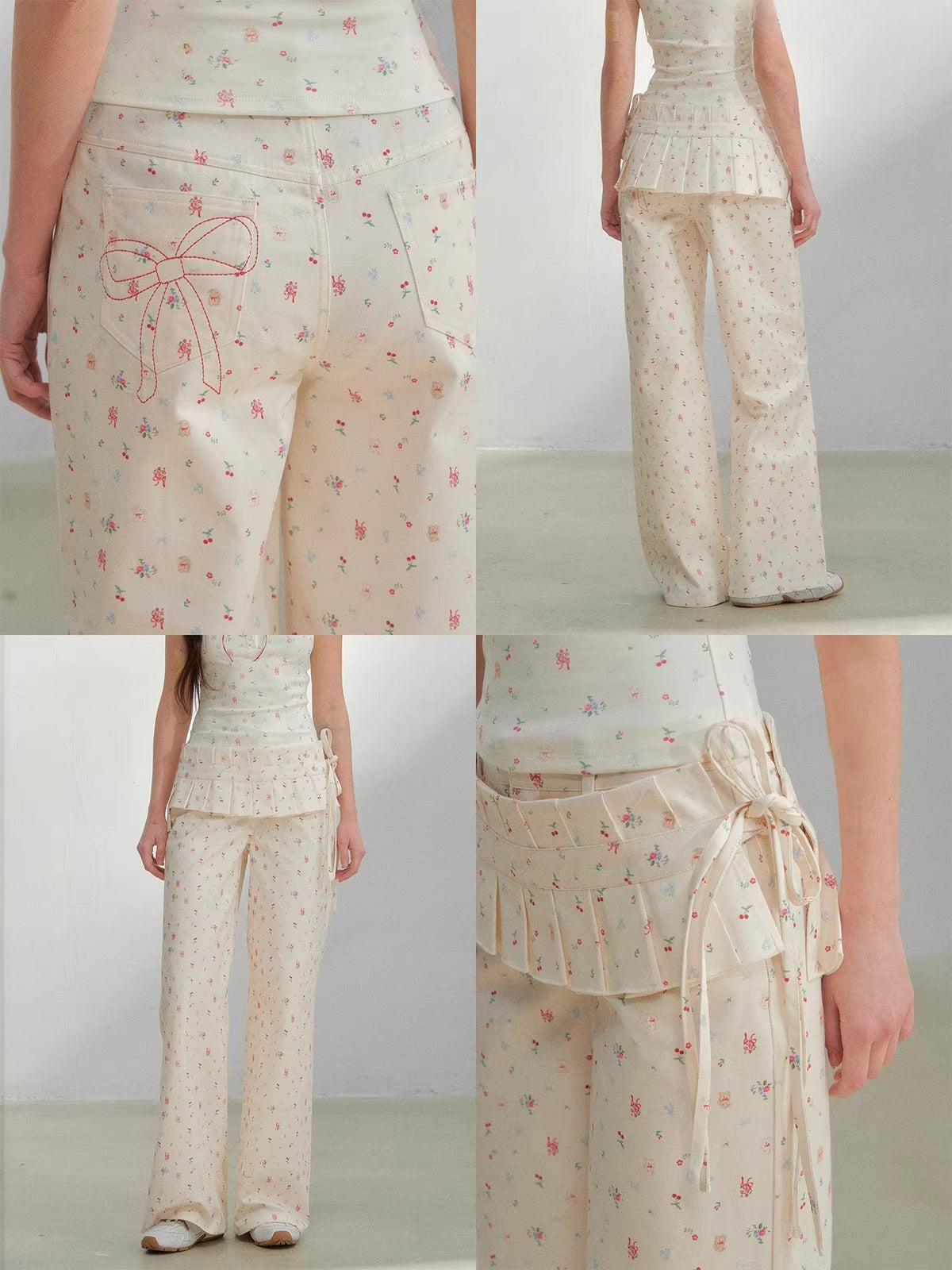 Floral Straight Leg Pants