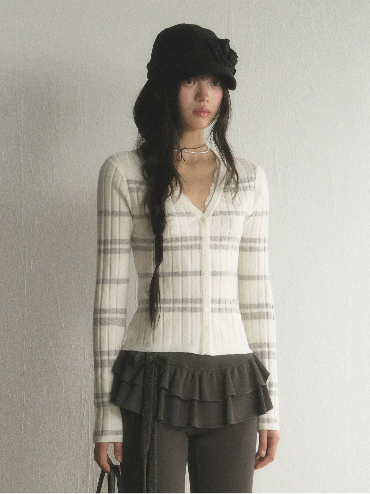 Striped Knit Cardigan