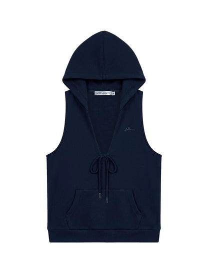 Hooded Vest Shorts Set