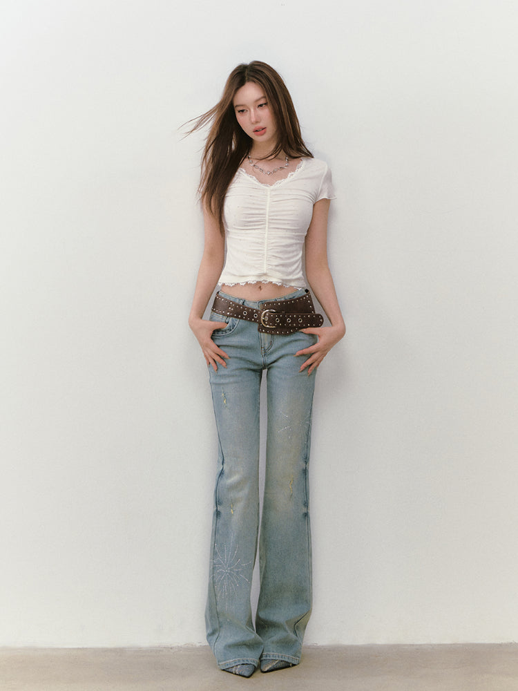 Heavy-Duty Rivet Wide Waist Belt