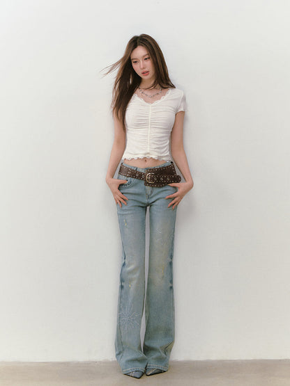 Heavy-Duty Rivet Wide Waist Belt