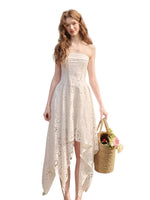 Asymmetric Hem Cotton Dress