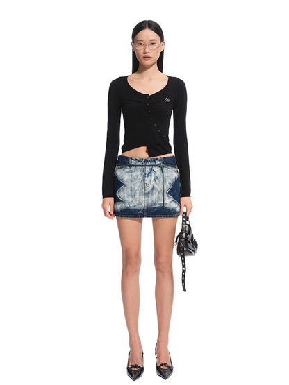 Volcano Denim Mini Skirt