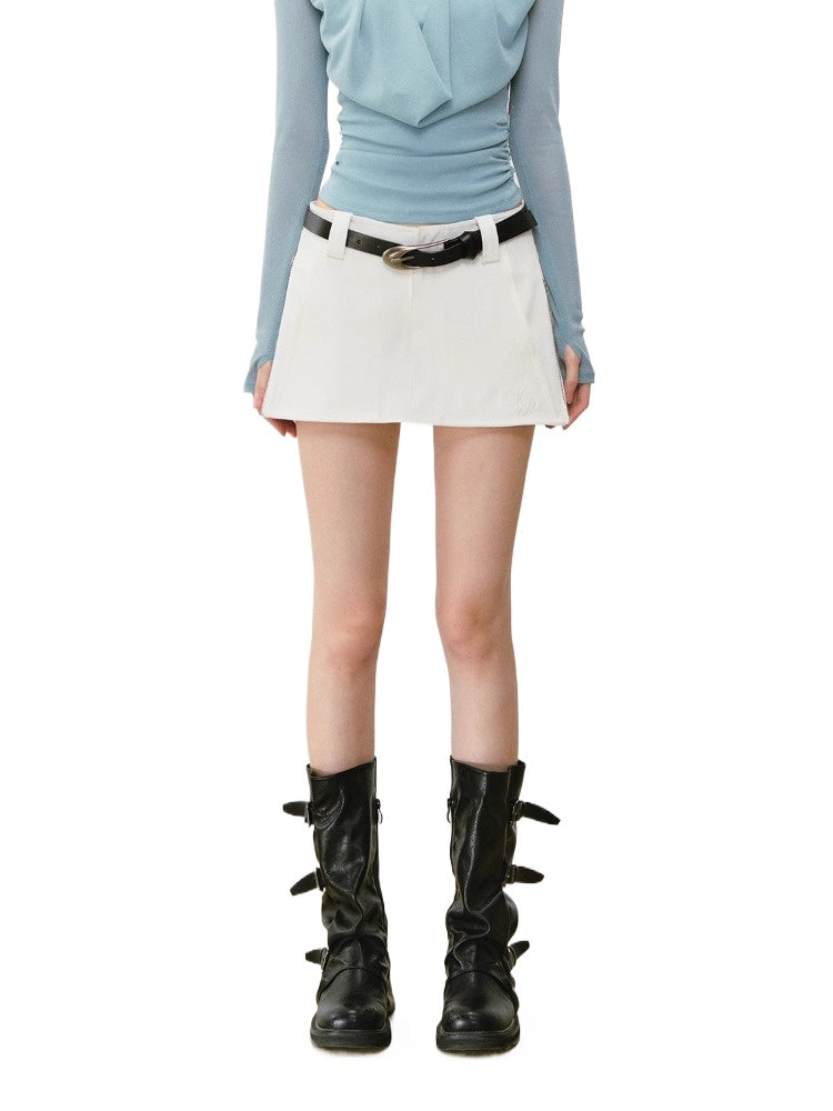 Double-Side Zippers Pencil Skirt