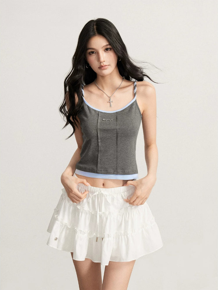 Contrast Cable Cami Top