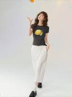 Summer Lemon Printed T-shirt