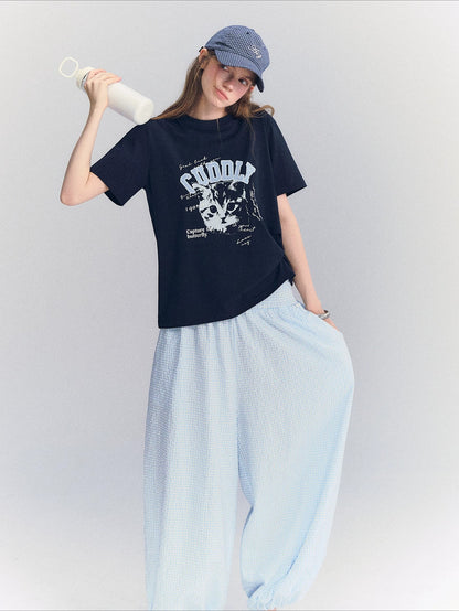 Cat Print T-Shirt