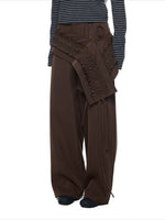 Ruffled Overlay Trousers
