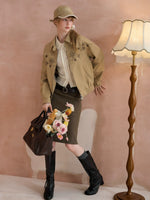 Floral Embroidered Utility Jacket