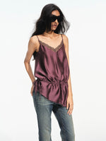 Lyocell Satin Lace Cami Top