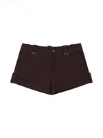 Rivet Cuffed Cargo Shorts