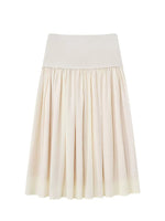 Apricot Pleated Layered Skirt