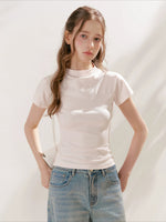 Slim Mock Neck T-shirt