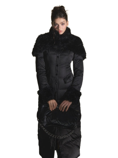 Cloak Style Eco-Friendly Fur Shawl