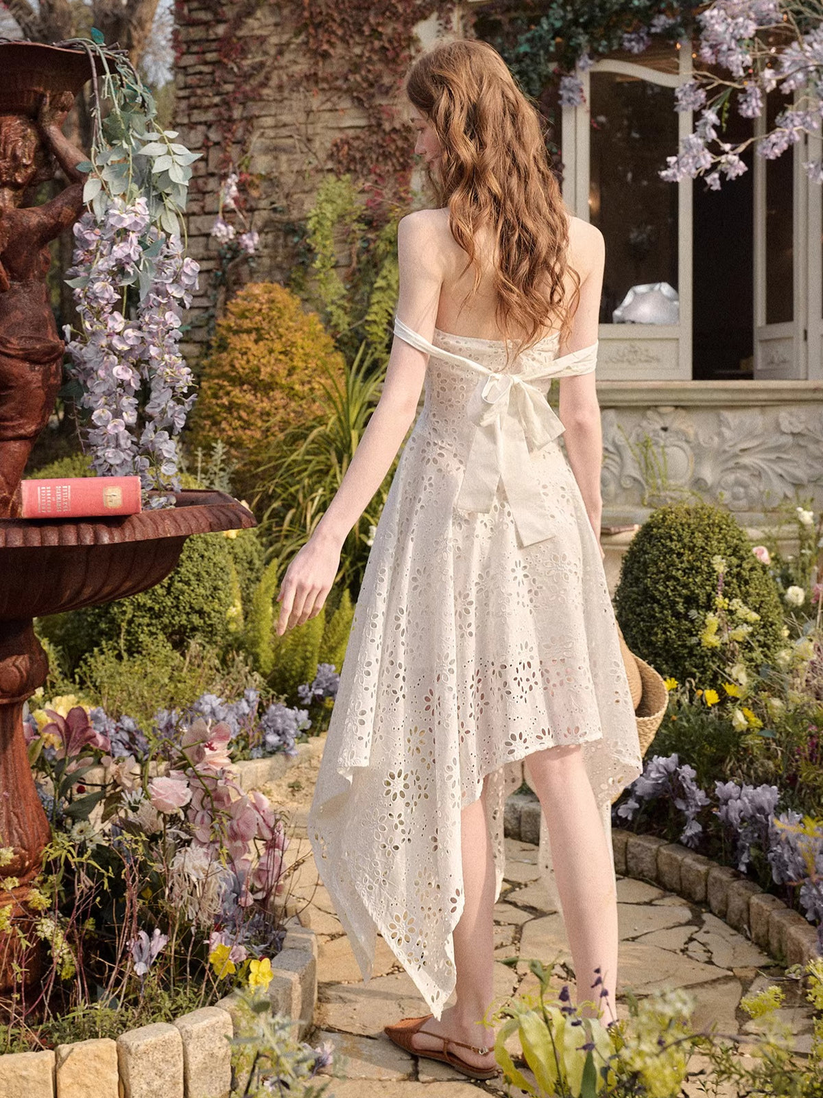 Asymmetric Hem Cotton Dress