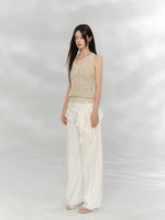 Lace Patchwork Tailored Trousers