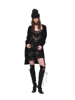 Burnout Sheer Long Cardigan