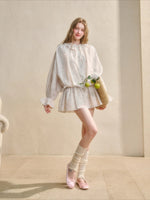 Ruffle Floral Shirt Dress