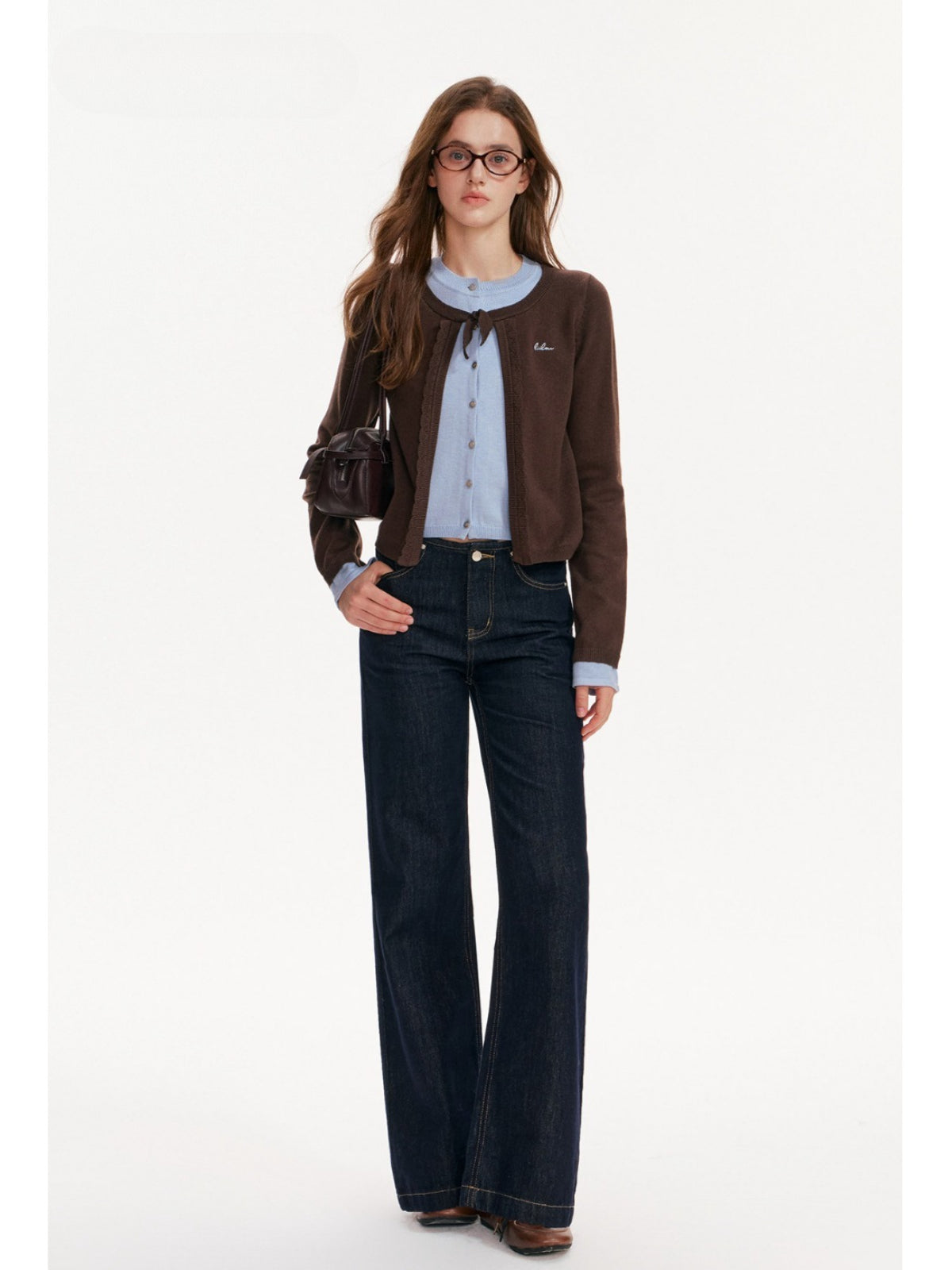 Waistband Free Straight Leg Jeans