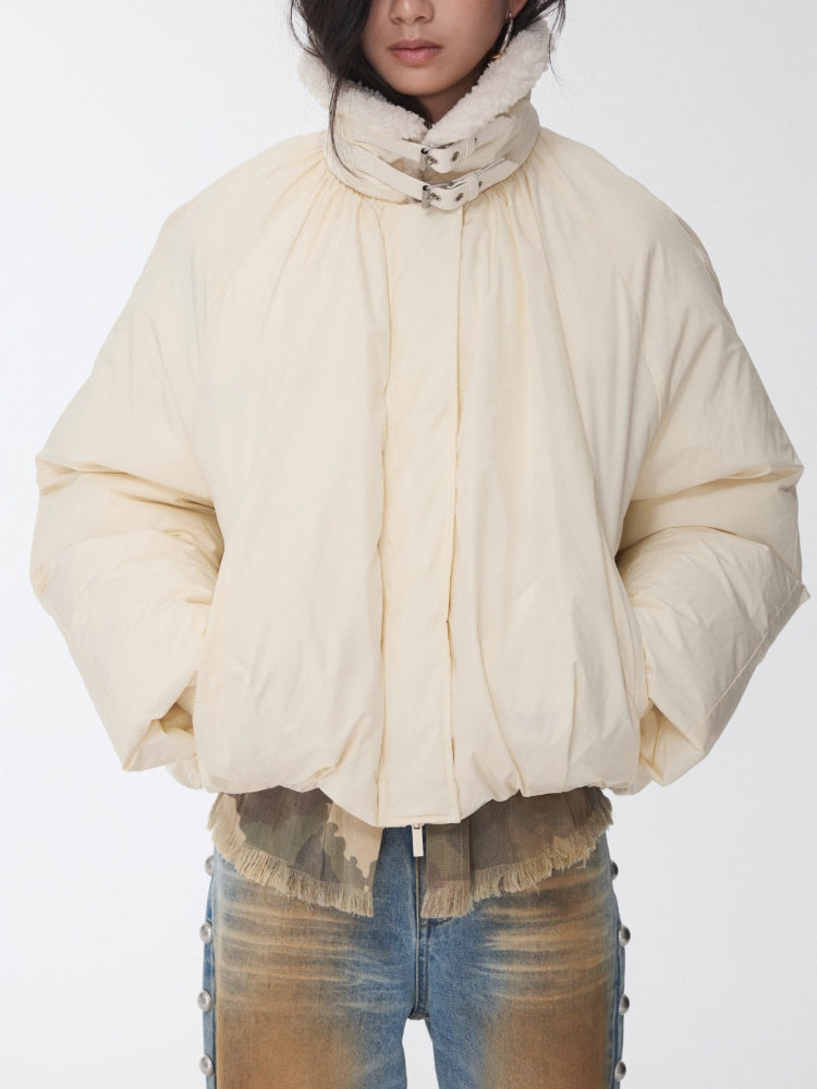 Belted Cocoon Down Jacket