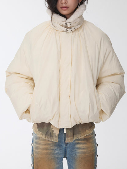 Belted Cocoon Down Jacket