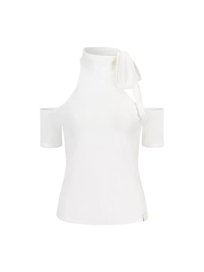Cutout Halter Knit Top