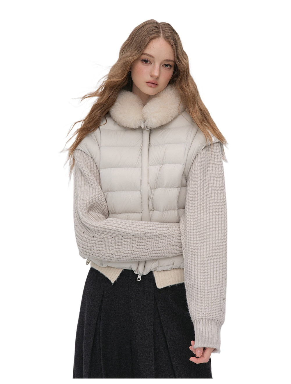Detachable Sleeve Down Puffer Jacket