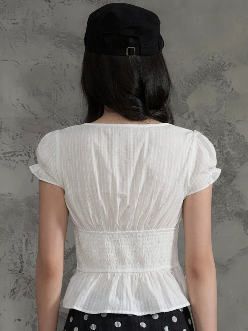Textured Doll Collar Top