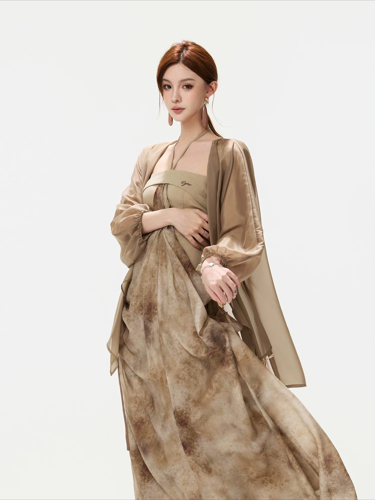 Sheer Wrap Chiffon Shirt