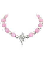 Pink Crystal Seashell Star Choker