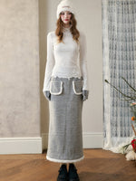 Galaxy Embroidered Wool Tweed Coat & Skirt Set