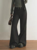 Multi Button Flare Pants