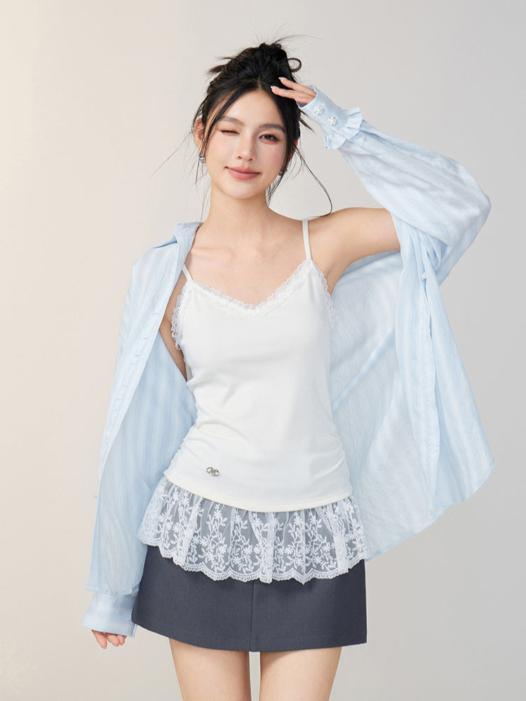 Lace-Trimmed Pure Desire Camisole