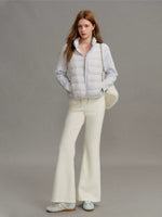Duck Down Quilted Knit Puffer Jacket