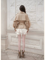 Vintage Wool Blend Trench Coat