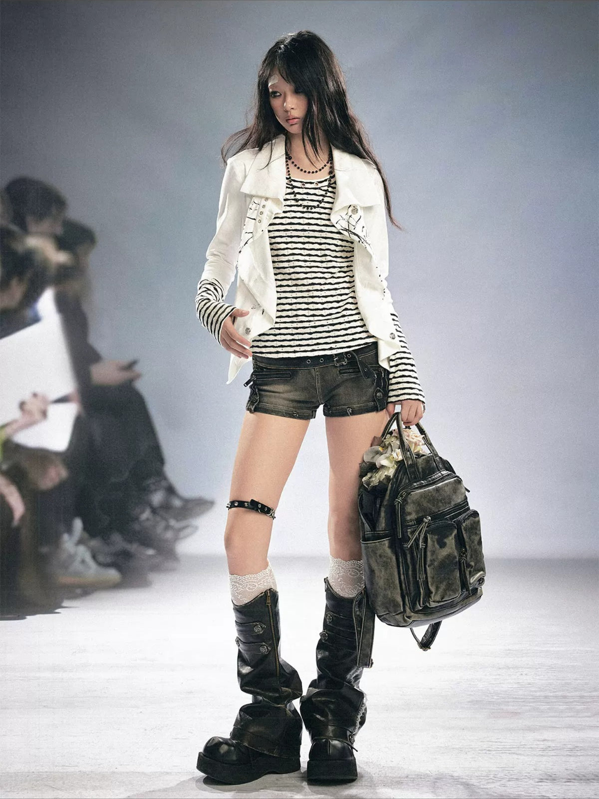 Punk Layered Knit Top