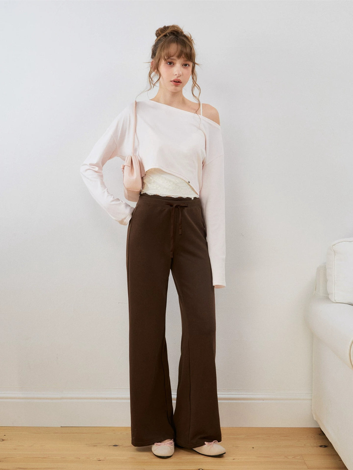 Double Waist Straight Sweatpants