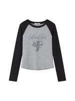 Vintage Angel Raglan Sleeve Tee