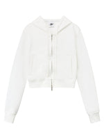 Ruched Hoodie Jacket